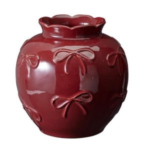 VASO FIOCCO 14X15 CM bordeaux (Cod. 42698-03)