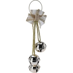 DECORAZIONE NATALIZIA CAMPANELLE 14X46CM oro-argento (Cod. 42766-01)