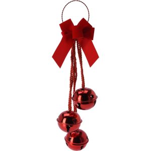 DECORAZIONE NATALIZIA CAMPANELLE 14X46CM rosso (Cod. 42766-02)