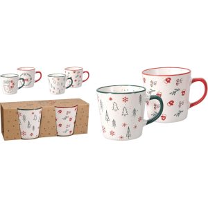 SET 2 PZ. TAZZA CERAMICA NATALIZIA stampa-casuale (Cod. 42739-01)